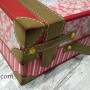 como hacer una maleta vintage con una caja de zapatos.